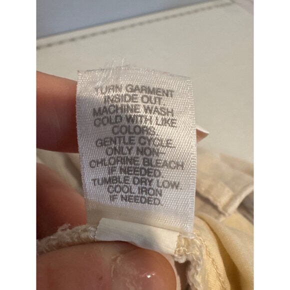 J.Jill Corduroy Women Pant Sz 10 White Slim Fit Stretch Comfy Casual Modern City - Picture 6 of 11